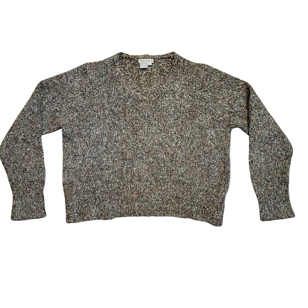 VTG Royal Robbins V-Neck Acrylic Blend Slouchy Knit Sweater Pullover Womens XL